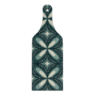 Planche À Découper Motif géométrique vert rétro