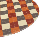 Planche À Découper Motif Gingham d'automne (Coin)