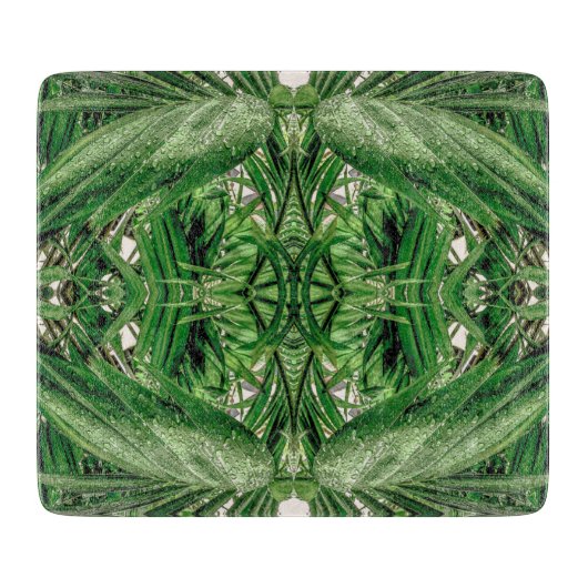 Planche À Découper Motif Greens et Raindrops (Devant)