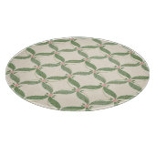 Planche À Découper Motif Grille Fleurs Feuilles simples (Coin)
