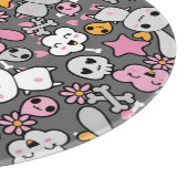 Planche À Découper motif gris de kawaii (Coin)