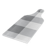 Planche À Découper Motif gris et blanc En vichy (Coin)