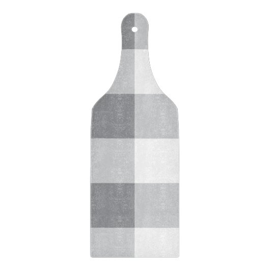 Planche À Découper Motif gris et blanc En vichy (Devant)