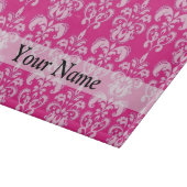 Planche À Découper Motif humide rose chaud (Coin)