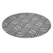 Planche À Découper Motif Ikat Aztec - Nuances de gris / gris (Coin)