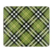 Planche À Découper Motif irlandais vert de plaid (Devant)