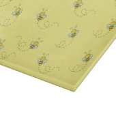 Planche À Découper Motif jaune d'abeille occupée (Coin)