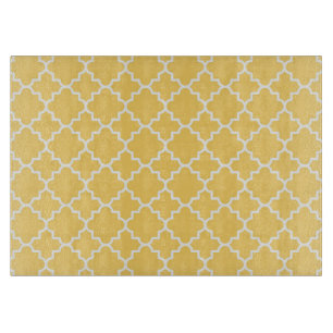 Planche À Découper Motif jaune de Quatrefoil