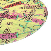 Planche À Découper motif jaune, rose et rouge (Coin)