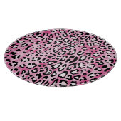 Planche À Découper Motif Léopard Blanc Rose. (Coin)