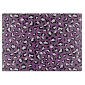 Planche À Découper Motif léopard, Spots léopards, Leopard pourpre (Devant)