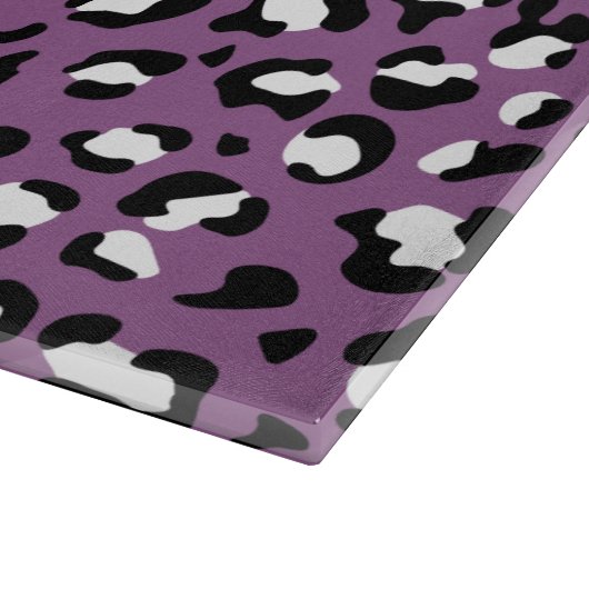 Planche À Découper Motif léopard, Spots léopards, Leopard pourpre (Coin)