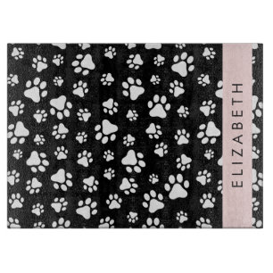 Planche À Découper Motif mâle, Patrouilles de chien, Noir et Blanc, V