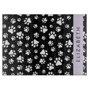 Planche À Découper Motif mâle, Patrouilles de chien, Noir et Blanc, V