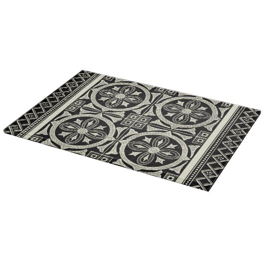 Planche À Découper Motif Mandala noir et blanc par Vision Studio (Coin)