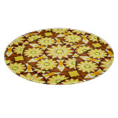 Planche À Découper Motif Mandala, tons marron et or (Coin)