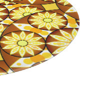 Planche À Découper Motif Mandala, tons marron et or (Coin)