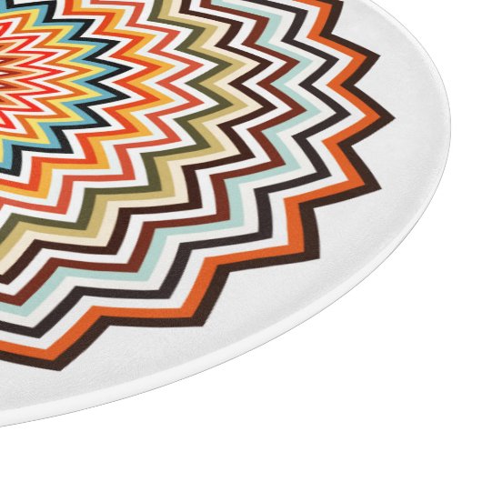 Planche À Découper Motif Mandala Zigzag (Coin)
