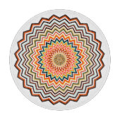 Planche À Découper Motif Mandala Zigzag (Devant)