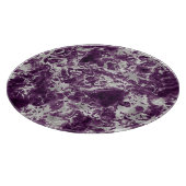 Planche À Découper Motif marbre violet et argent moderne (Coin)