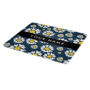 Planche À Découper Motif Marguerite, Marguerites Blanches, Votre Nom