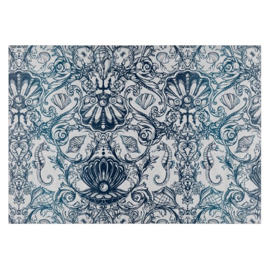 Planche À Découper Motif maritime Vintage (Devant)