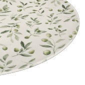 Planche À Découper Motif méditerranéen de la Branche d'Olivier rustiq (Coin)