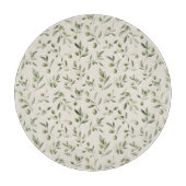 Planche À Découper Motif méditerranéen de la Branche d'Olivier rustiq (Devant)