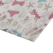 Planche À Découper Motif mignon d'abrégé sur été (Coin)