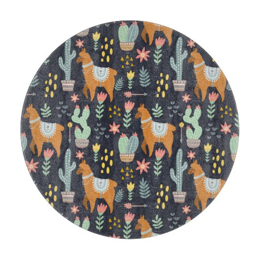 Planche À Découper Motif mignon d'alpaga (Devant)