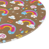 Planche À Découper motif mignon d'arcs-en-ciel (Coin)