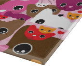 Planche À Découper motif mignon d'arrière - plan de chat de chaton (Coin)