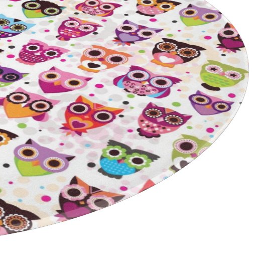 Planche À Découper Motif mignon d'arrière - plan de hibou pour des (Coin)