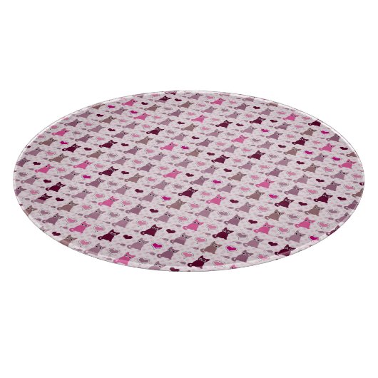 Planche À Découper Motif mignon de filles de chaton (Coin)