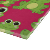 Planche À Découper Motif mignon de grenouilles (Coin)