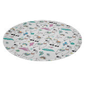 Planche À Découper Motif mignon de lama de bande dessinée (Coin)