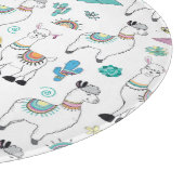 Planche À Découper Motif mignon de lama de bande dessinée (Coin)