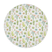 Planche À Découper Motif mignon de position de cactus (Devant)