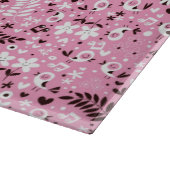 Planche À Découper motif mignon de rose d'oiseaux et de fleurs (Coin)