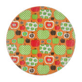 Planche À Découper Motif mignon d'illustration de pomme (Devant)