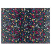 Planche À Découper motif mignon d'oiseaux et de fleurs (Devant)