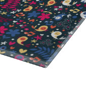 Planche À Découper motif mignon d'oiseaux et de fleurs (Coin)