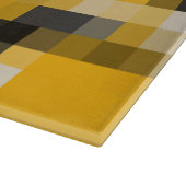 Planche À Découper Motif moderne en mosaïque jaune moderne (Coin)