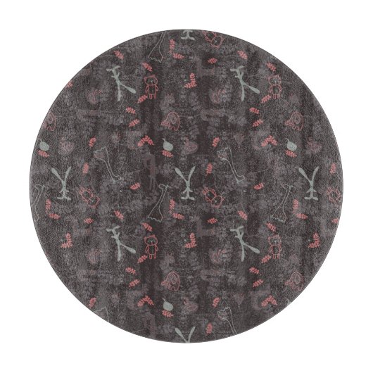 Planche À Découper motif montrant les animaux 1 de bébé (Devant)