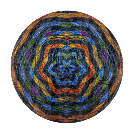 Planche À Découper Motif mosaïque Abstrait #6 (Devant)