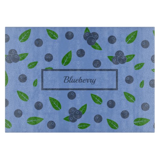 Planche à découper motif Myrtilles (Devant)