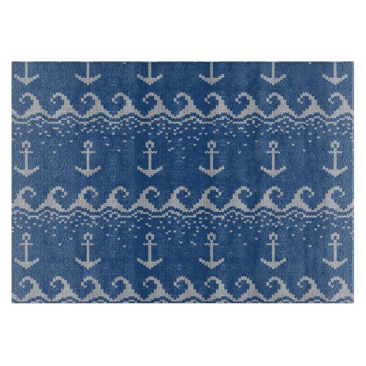 Planche À Découper Motif nautique de Knit (Devant)