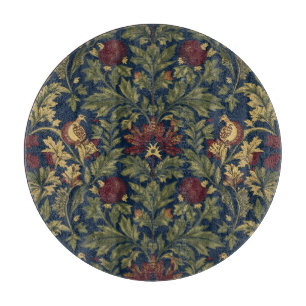 Planche À Découper Motif Navy Fleur de Grenade William Morris