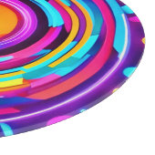 Planche À Découper Motif Neon Circle Vortex (Coin)