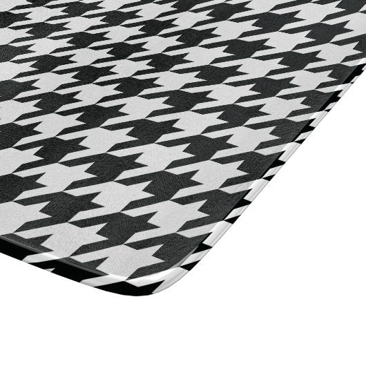 Planche À Découper Motif noir blanc de Houndstooth (Coin)